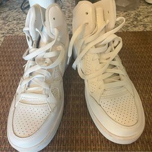 Nike Force 616303-115, White, Women’s Size 9 Sneakers. Mid Top One AF1.